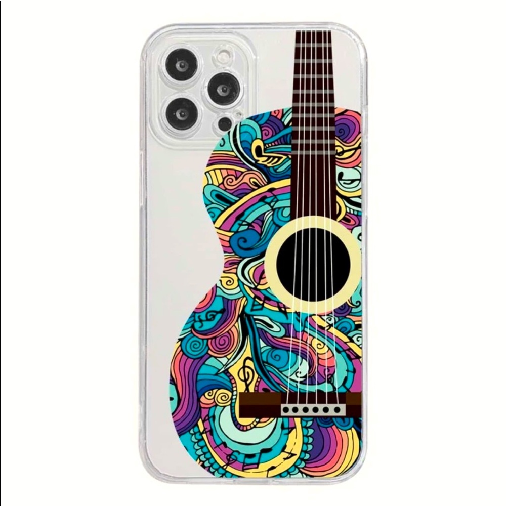 Colorful Musical Guitar Instrument iPhone 12/12 Pro Case